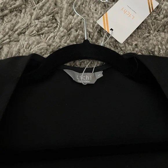 NWT Lichi Black Square Neck Midi Dress, S - Picture 6 of 10